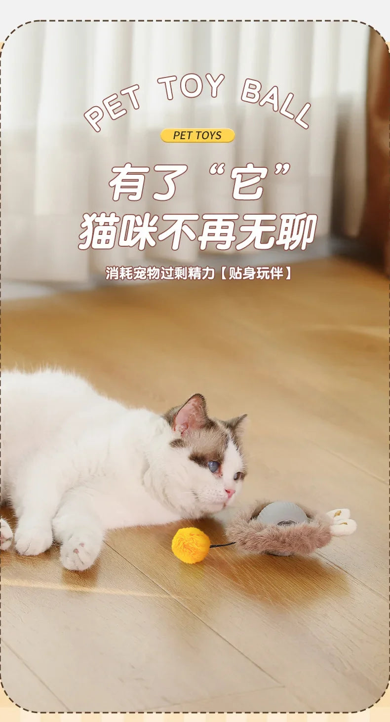 Interactive Self-Moving Cat Ball Toy
